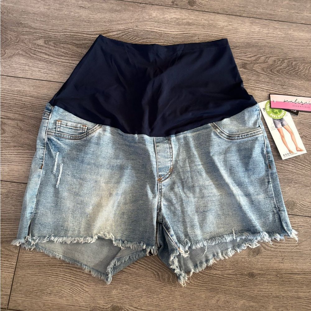 S.O.N.G maternity shorts with super support band